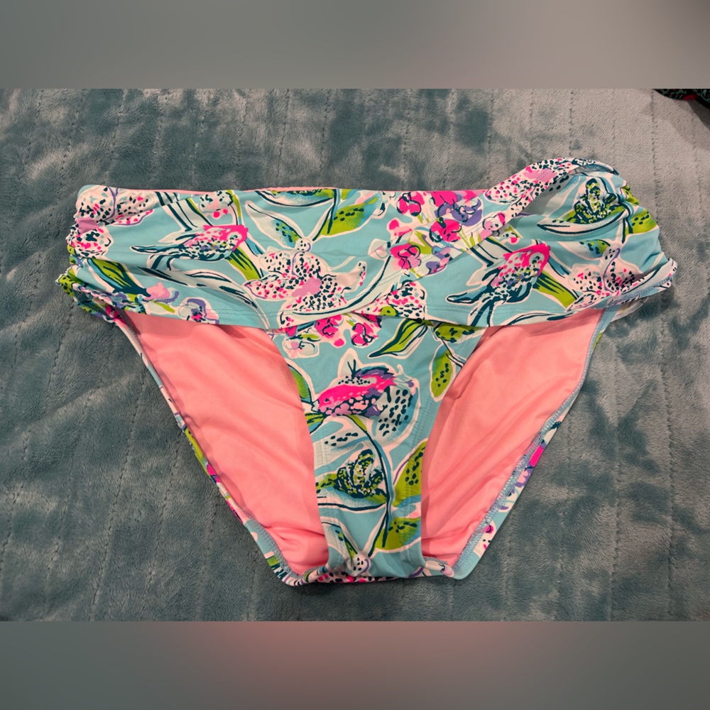 Lagoon Sarong Hipster Bikini Bottom, Size:10, NWT